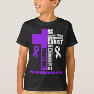 Camiseta Lutando Contra o Fibro Fighter Christian Distress