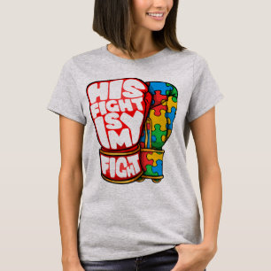 Camiseta Lutando Luvas, Sua Luta É Minha Luta. Autism awa