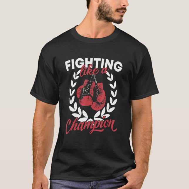 Camiseta Lutar Como Um Campeão Boxando Clube Desportivo Div (Frente)