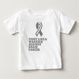 Camiseta lutar como um guerreiro contra o cancer cerebral