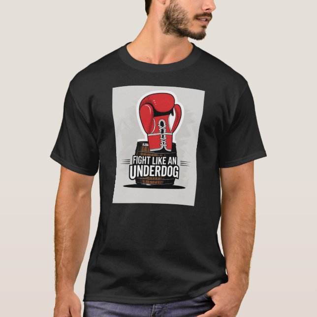 Camiseta Lutar como um sub-cão (Frente)