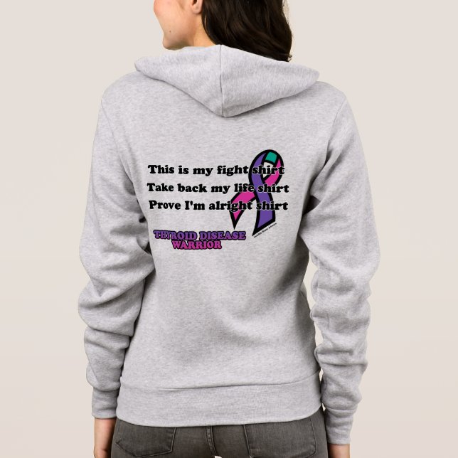 Camiseta Lutar Contra a Camisa... Doença da Tiroide (Verso)