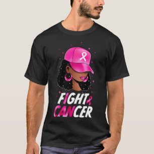 Camiseta Lutar contra a consciência do Cancer da mama Mulhe