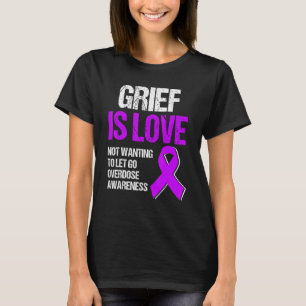 Camiseta Lutar Contra a Fita Roxa de Overdose de Opioides C