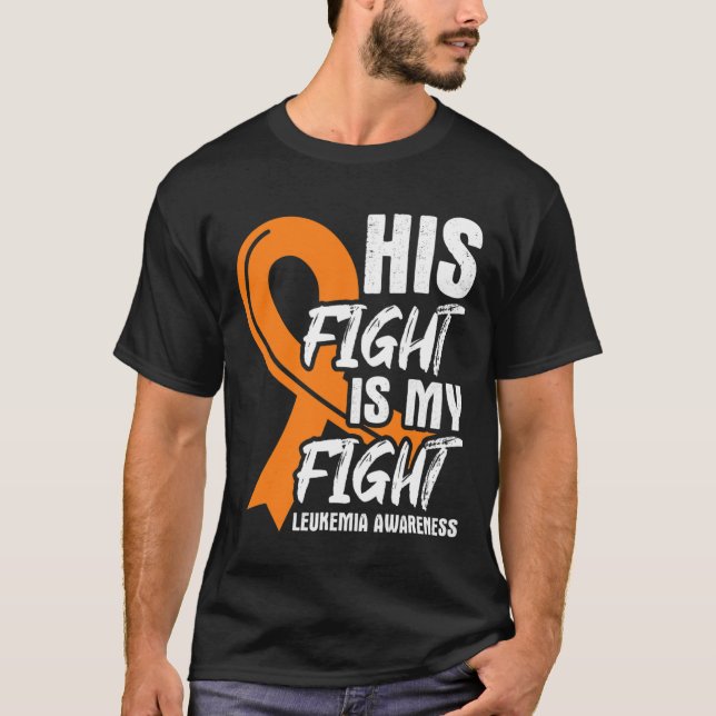 Camiseta Lutar Contra Minha Leucemia Sensibilização Leucemi (Frente)