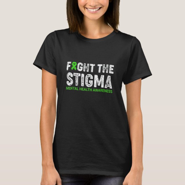 Camiseta Lutar Contra o Estigma Guerreiro da Conscientizaçã (Frente)