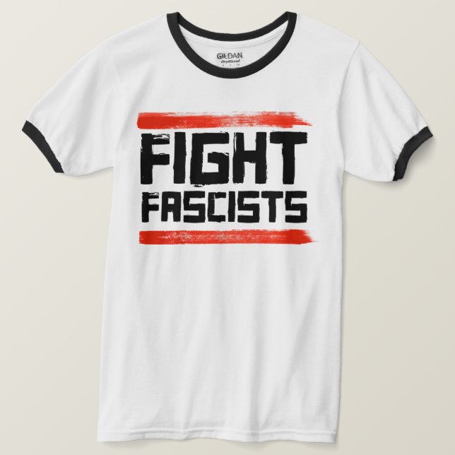CAMISETA LUTAR CONTRA OS FASCISTAS (Frente do Design)