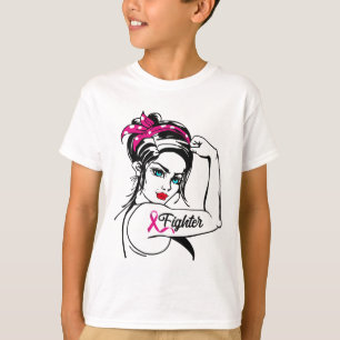 Camiseta Lutar Contra Rosie, A Consciência Do Cancer Da Mam