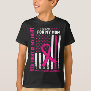 Camiseta Lutar É Minha Luta Eu Visto O Cancer De Mama Rosa 