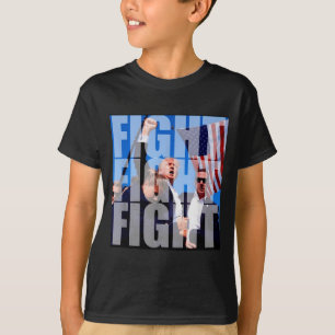 Camiseta Lutar Lutar Lutar Por Donald Trump 2024 Eleições E