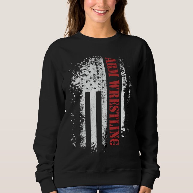 Camiseta Lutas de Braço com Bandeira Flexões de Braço (Frente)