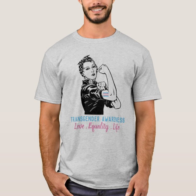 Camiseta Lutas de Rosie para a igualdade do Transgender (Frente)