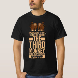 Camiseta Lute como se fosse o terceiro macaco