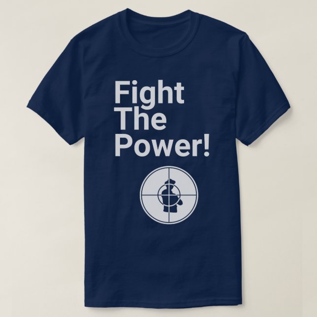 Camiseta Lute contra a energia (Frente do Design)