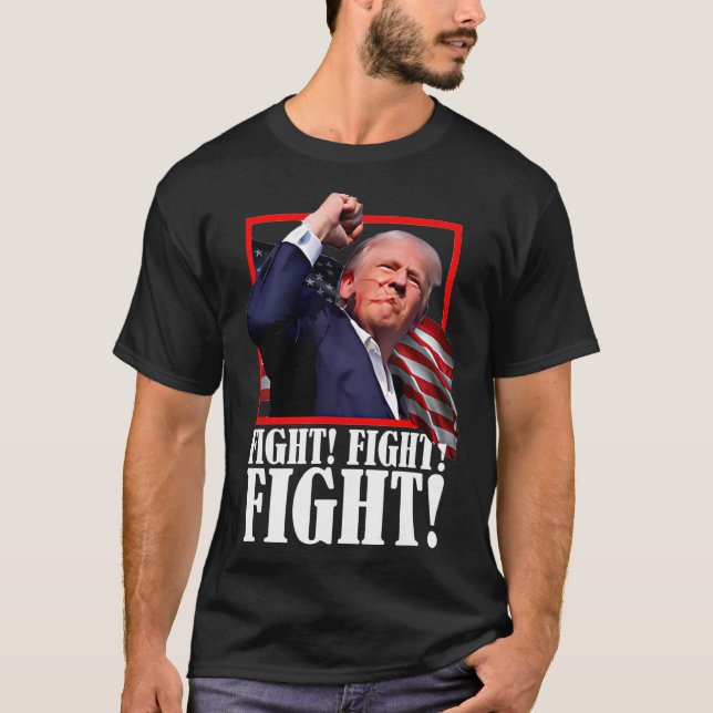 Camiseta Lute contra o Butler Pennsylvania Trump Rally hoje (Frente)