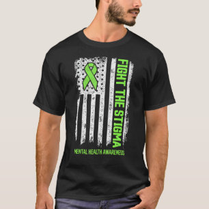 Camiseta Lute contra o estigma saúde mental Sensibilização