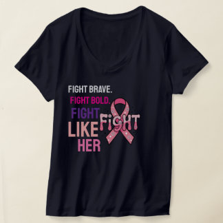 Camiseta Lute Corajoso. Lute com o Bold. Lute Como Ela.