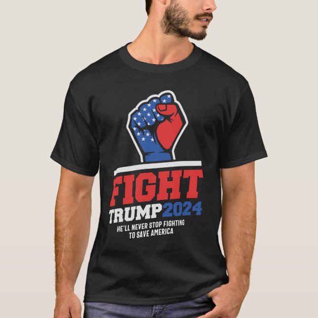 Camiseta Lute! Trump 2024 Stand for Justice (Frente)