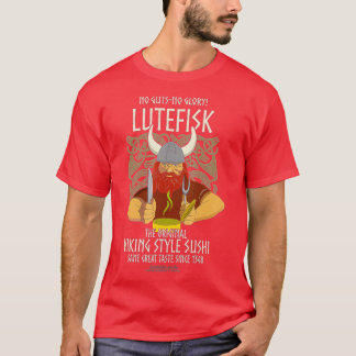 Camiseta Lutefisk Design original Viking Sushi Funny Lutefi