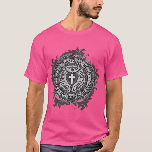 Camiseta Luther Rosa Christian Luther Seal (Frente)