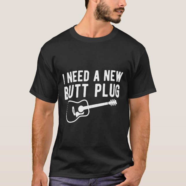 Camiseta Luthier Guitar Builder Butt Plug Stringed Instrume (Frente)
