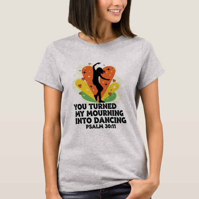 Camiseta Luto pela design dançante (Frente)