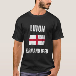 Camiseta Luton Nascer E Bred England Flag