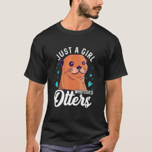 Camiseta Lutra Para Lontra Marinha Furão Peixe Lontra Anima