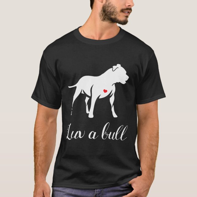 Camiseta Luv A Bull Pitbull Dog (Frente)