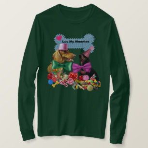 Camiseta Luv My Weenies Ladies Long Sleeve TSirt