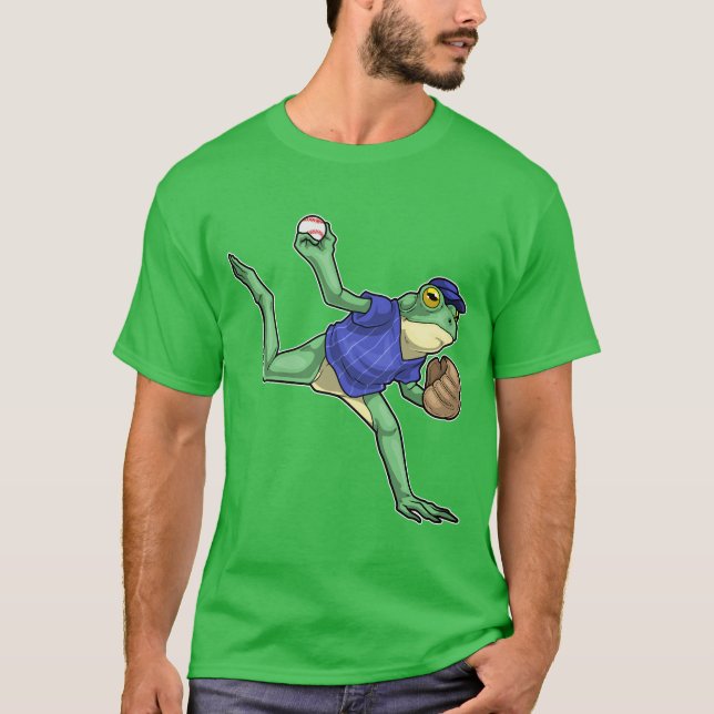 Camiseta Luva de baseball sapo (Frente)