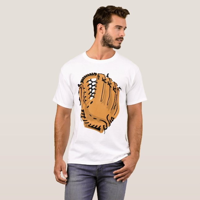 Camiseta Luva de beisebol (Frente Completa)