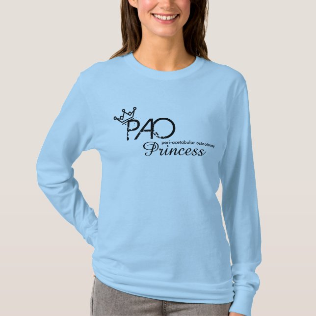 Camiseta Luva longa da princesa de PAO (Frente)