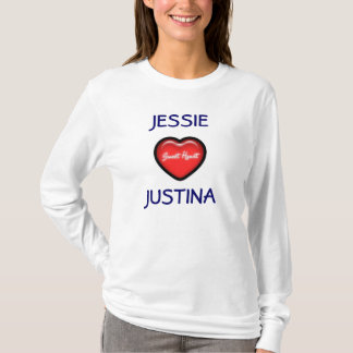 Camiseta luva longa de Hoody do querido