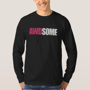 Camiseta luva longa preta awdsome