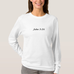 Camiseta Luva longa T das senhoras do 3:16 de John