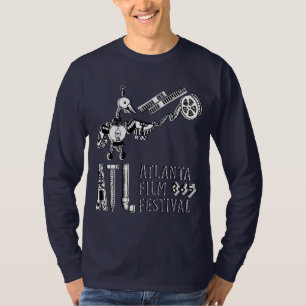 Camiseta Luva longa T do pássaro do filme do robô