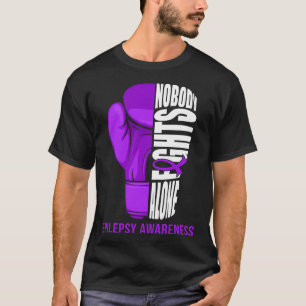 Camiseta Luvas Boxas Ninguém Luta Sozinho Com Cancer De Epi