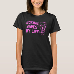 Camiseta Luvas cor-de-rosa boxinosas salvam minha vida