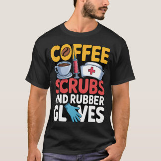 Camiseta Luvas de Borracha para Esfoliar com Café Enfermeir