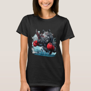 Camiseta Luvas de Boxe Boxing Rhino Kickboxing Boxeador Eng
