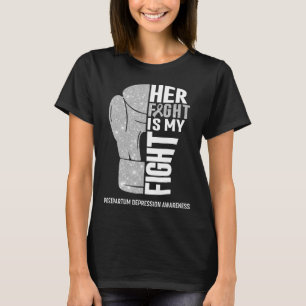 Camiseta Luvas de Boxe Depressão Pós-Parto Guerreira