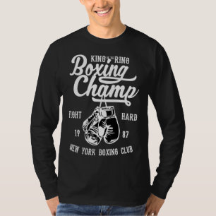 Camiseta Luvas de boxe estilo retrô vintage campeões academ