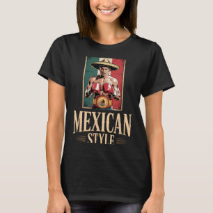 Camiseta Luvas De Boxe Mexicanas Lutador Los Guantes De Box