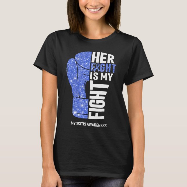 Camiseta Luvas de Boxe Miosite Guerreiro (Frente)