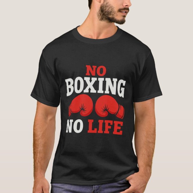 Camiseta Luvas de Boxe No Boxing No Life Luvas de Boxe _2 (Frente)