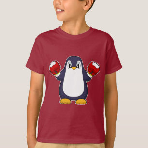 Camiseta Luvas de Boxe Penguin Boxer