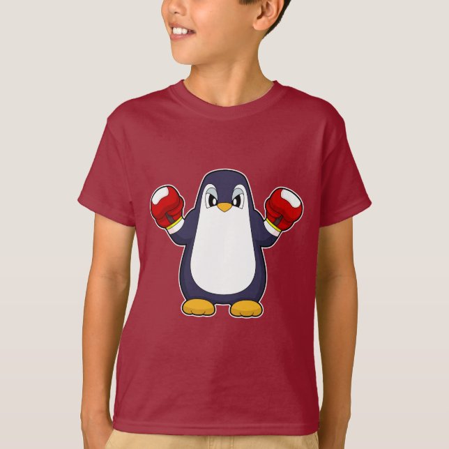 Camiseta Luvas de Boxe Penguin Boxer (Frente)