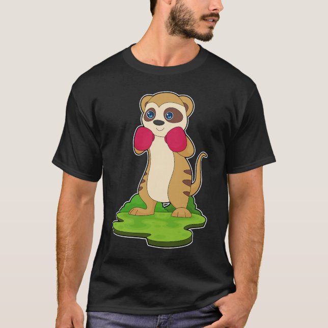 Camiseta Luvas de Boxer Meerkat (Frente)