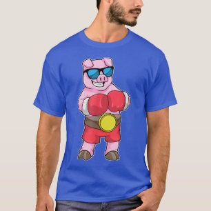 Camiseta Luvas de Boxer para Porcos